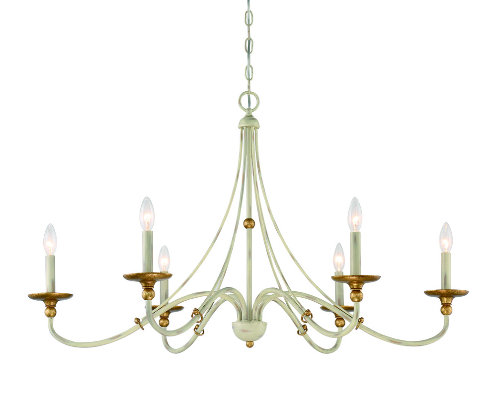 WESTCHESTER COUNTY - 6 LIGHT CHANDELIER