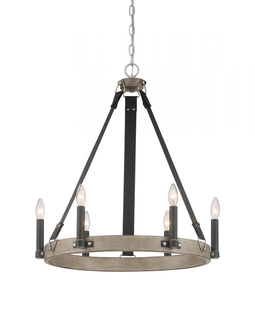 RAWSON RIDGE - 6 LIGHT CHANDELIER