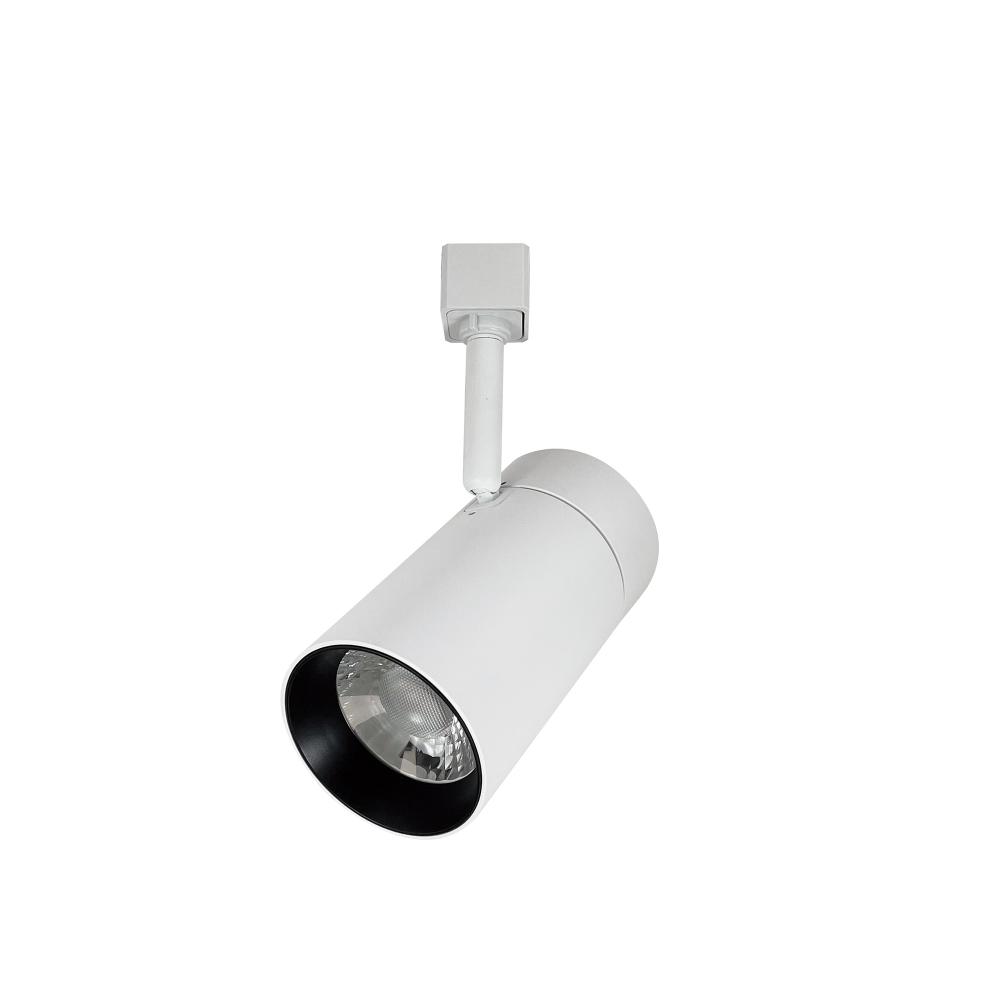 MAX LED Track Head, 2450lm / 25W, 4000K, Narrow Flood optic, White finish, L-Style