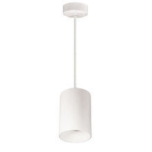 Nora NYLM-5ST27XWWLE4/24 - 5" iLENE 24" Stem Mount Mini Cylinder, 2000lm, 40W, 2700K, White, 120V Triac/ELV/0-10V &