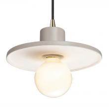 Justice Design Group CER-6325-MAT-ABRS-BKCD - Saucer Pendant