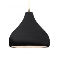 Justice Design Group CER-6565-BKMT-ABRS-BEIG-TWST-LED1-700 - Large Droplet LED Pendant