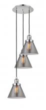 Innovations Lighting 113F-3P-PN-G43 - Cone - 3 Light - 14 inch - Polished Nickel - Cord hung - Multi Pendant