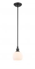 Innovations Lighting 341-1S-BK-G121-6-LED - Concord - 1 Light - 6 inch - Matte Black - Mini Pendant