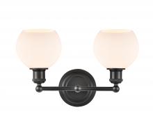 Innovations Lighting 341-2W-BK-G121-6-LED - Concord - 2 Light - 16 inch - Matte Black - Bath Vanity Light