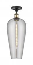 Innovations Lighting 516-1C-BAB-G456-8SM - Chelsea - 1 Light - 8 inch - Black Antique Brass - Semi-Flush Mount