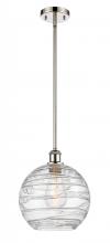 Innovations Lighting 516-1S-PN-G1213-10-LED - Athens Deco Swirl - 1 Light - 10 inch - Polished Nickel - Mini Pendant